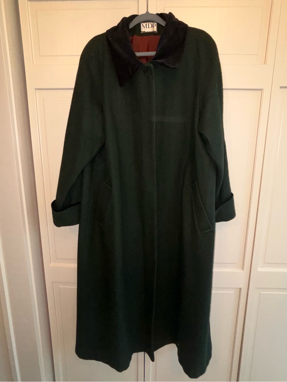 100% Wool Green vintage Mario De Pinto Coat